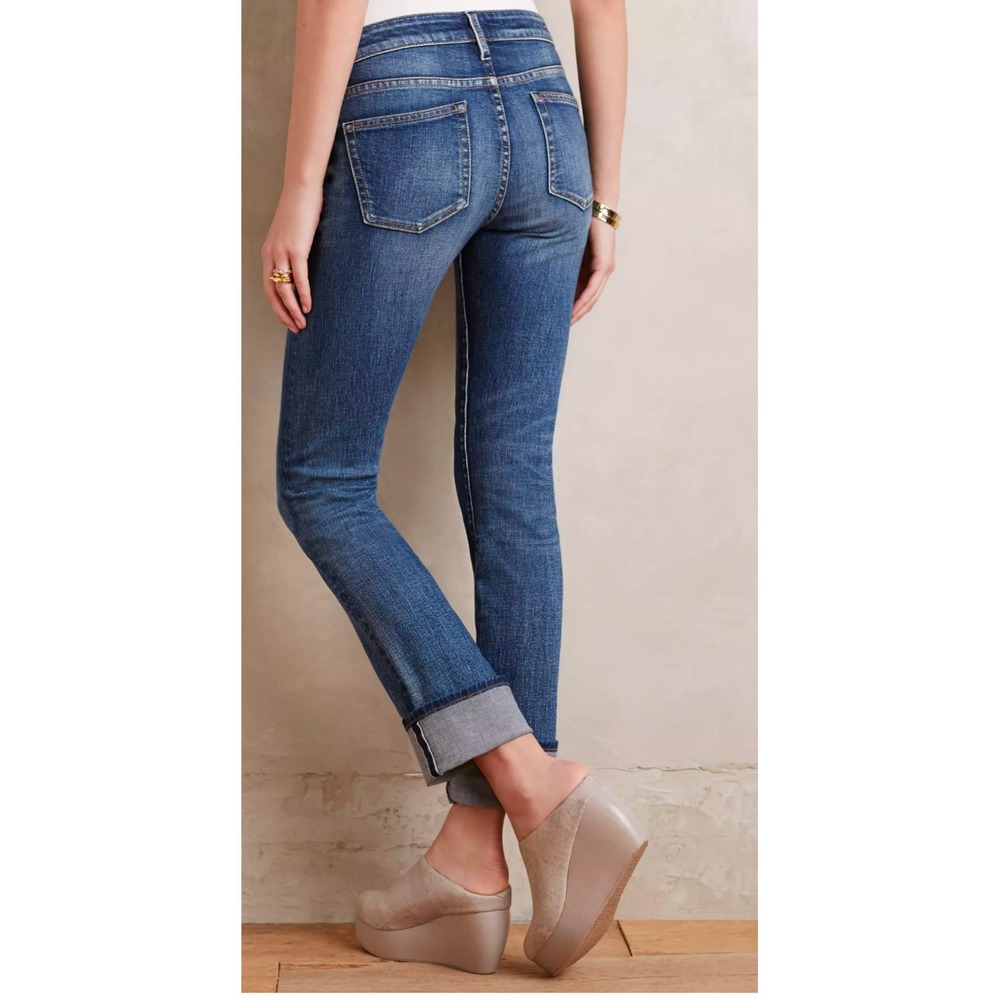 Pilcro and the Letterpress Parallel selvage Straight Leg Jeans Denim size 29